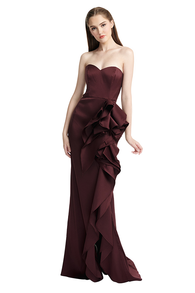 Royal Burgundy Gown